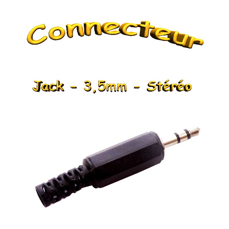 Connecteur jack mâle mâle